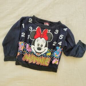 Vintage Minnie Mouse Lightweight Crewneck 2t